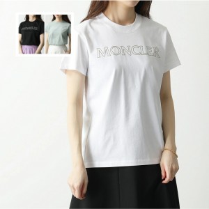 モンクレール 半袖 Tシャツ レディース カットソー ロゴT アイコンパッチ クルーネック コットン 8C00013 829FB