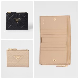 PRADA ソフトカーフ トライアングル Wallet 1ML050_2CLU