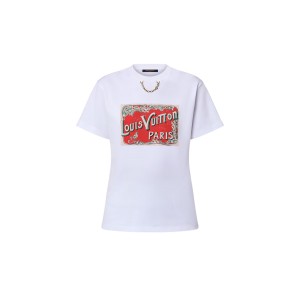 ルイヴィトン LVイニシャル Tシャツ 半袖 チェーン 1AFN08