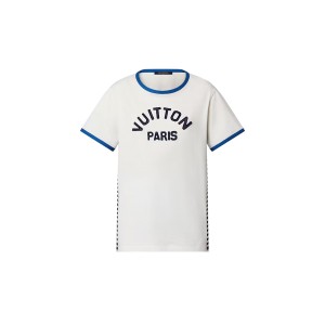 ルイヴィトン コットン Tシャツ 半袖 ロゴ 1ABCFO