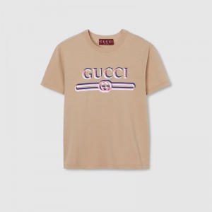 グッチ コットンジャージー プリント Tシャツ 798764 XJG6X 2397
