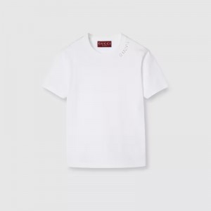 グッチ クリスタル付き コットンジャージー Tシャツ 787299 XJGME 9692