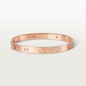 カルティエ Love ブレスレット ダイヤモンド4個 ピンクゴールド ダイヤモンド B6069917