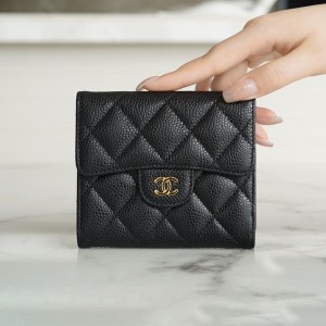 シャネル 代引き ココマーク マトラッセ キャビアスキン スモールフラップウォレット 三つ折り財布 AP0231