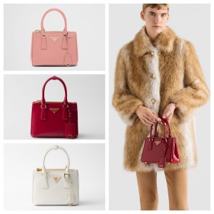 PRADA ガレリア サフィアーノレザー ミニバッグ ハンドバッグ 1BA906 1BA896