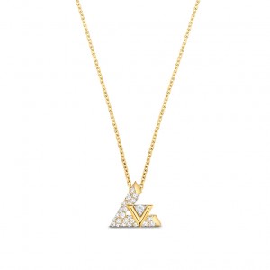 ルイ・ヴィトン ペンダント LV ヴォルト ワン PM イエローゴールド×ダイヤモンド Q93923