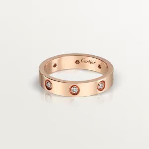 カルティエ Love ウェディング リング ダイヤモンド8個 ピンクゴールド ダイヤモンド B4050800