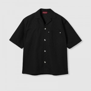 グッチ GGコットンデニム ジャカード シャツ 832581 XDDCG 1000
