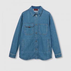 グッチ リラックスフィット デニム シャツ 820358 XDC6Y 4447
