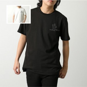 モンクレール後払い グルノーブル 半袖 Tシャツ メンズ ロゴ クルーネック コットン 8C00010 83927