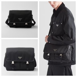 プラダ Re-Nylon xサフィアーノレザー ショルダーバッグ 2VD7692DMH 2VD7682DMH