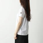 モンクレール 半袖 Tシャツ レディース カットソー ロゴT アイコンパッチ クルーネック コットン 8C00013 829FB