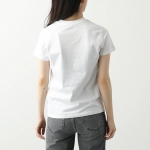 モンクレール代引き Tシャツ レディース 半袖 クルーネック カットソー ロゴ刺繍 アイコン ロゴT コットン 8C00014 829HP