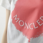 モンクレール代引き Tシャツ レディース 半袖 クルーネック カットソー ロゴ刺繍 アイコン ロゴT コットン 8C00014 829HP