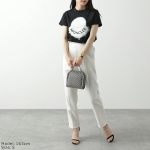 モンクレール代引き Tシャツ レディース 半袖 クルーネック カットソー ロゴ刺繍 アイコン ロゴT コットン 8C00014 829HP