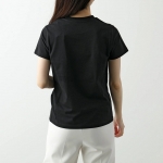モンクレール代引き Tシャツ レディース 半袖 クルーネック カットソー ロゴ刺繍 アイコン ロゴT コットン 8C00014 829HP