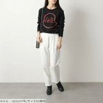 モンクレール Tシャツ レディース 長袖 フロッキープリント ロゴT ロンT カットソー クルーネック コットン 8D00005 829FB 999