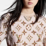 ルイヴィトン フローラルモノグラム Tシャツ 半袖 1AFEX9 1AFGRR