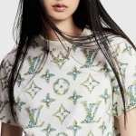 ルイヴィトン フローラルモノグラム Tシャツ 半袖 1AFEX9 1AFGRR