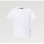 ルイヴィトン サイドストラップ  Tシャツ 白 黒 シンプル 1A4PF6/1A4PFC