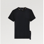 ルイヴィトン サイドストラップ  Tシャツ 白 黒 シンプル 1A4PF6/1A4PFC