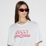 グッチ コットンジャージー プリント Tシャツ 788093 XJG1J 9082