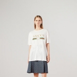 GUCCI ロゴ オーバーサイズ コットン Tシャツ 457095 X5L89 9234