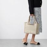 ロエベ FONT TOTE MEDIUM BAG トートバッグ 2WAY ベージュ レディース alf1b61x11 2370