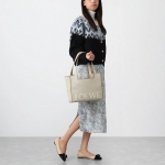 ロエベ FONT TOTE MEDIUM BAG トートバッグ 2WAY ベージュ レディース alf1b61x11 2370