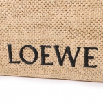 ロエベ FONT TOTE MEDIUM BAG トートバッグ 2WAY ショルダーバッグ ベージュ レディース a685b61x05 2123