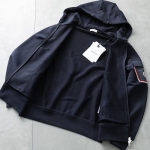 モンクレール後払い パーカー メンズ ジップアップ フーディー ナイロンポケット ロゴアイコン トリコロール 8G00020 809KR 778