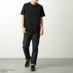 モンクレール マットブラック 半袖 Tシャツ 8C00007 829H8 メンズ カットソー クルーネック コットン ラバーロゴパッチ ロゴT