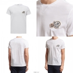 モンクレール 8C00076 8390Y クルーネックメンズ 半袖 Tシャツ カットソー アイコンパッチ コットン