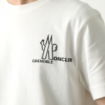モンクレール後払い グルノーブル 半袖 Tシャツ メンズ ロゴ クルーネック コットン 8C00010 83927