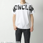 モンクレール ロゴT 半袖 Tシャツ カットソー クルーネック メンズ 8C70410 8390T