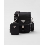 プラダ Re-Nylon xサフィアーノレザー ショルダーバッグ 2VD043_2DMH_F0002_V_XOP