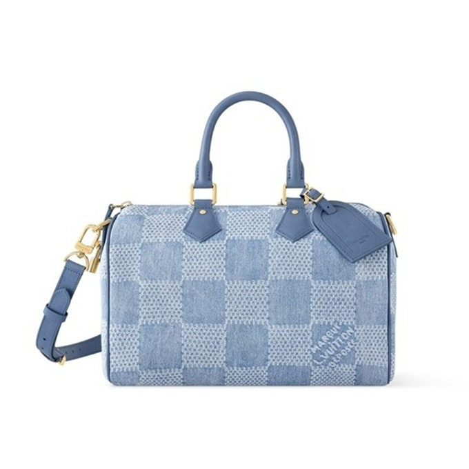 Louis Vuitton スピーディー30 ブルーデニムダミエ ショルダーバッグ N00203