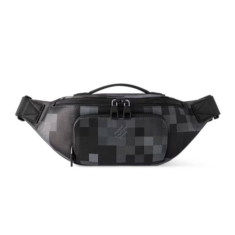 ルイヴィトン後払い メンズ Rush Bumbag ダモフラージュ バムバッグ M14920