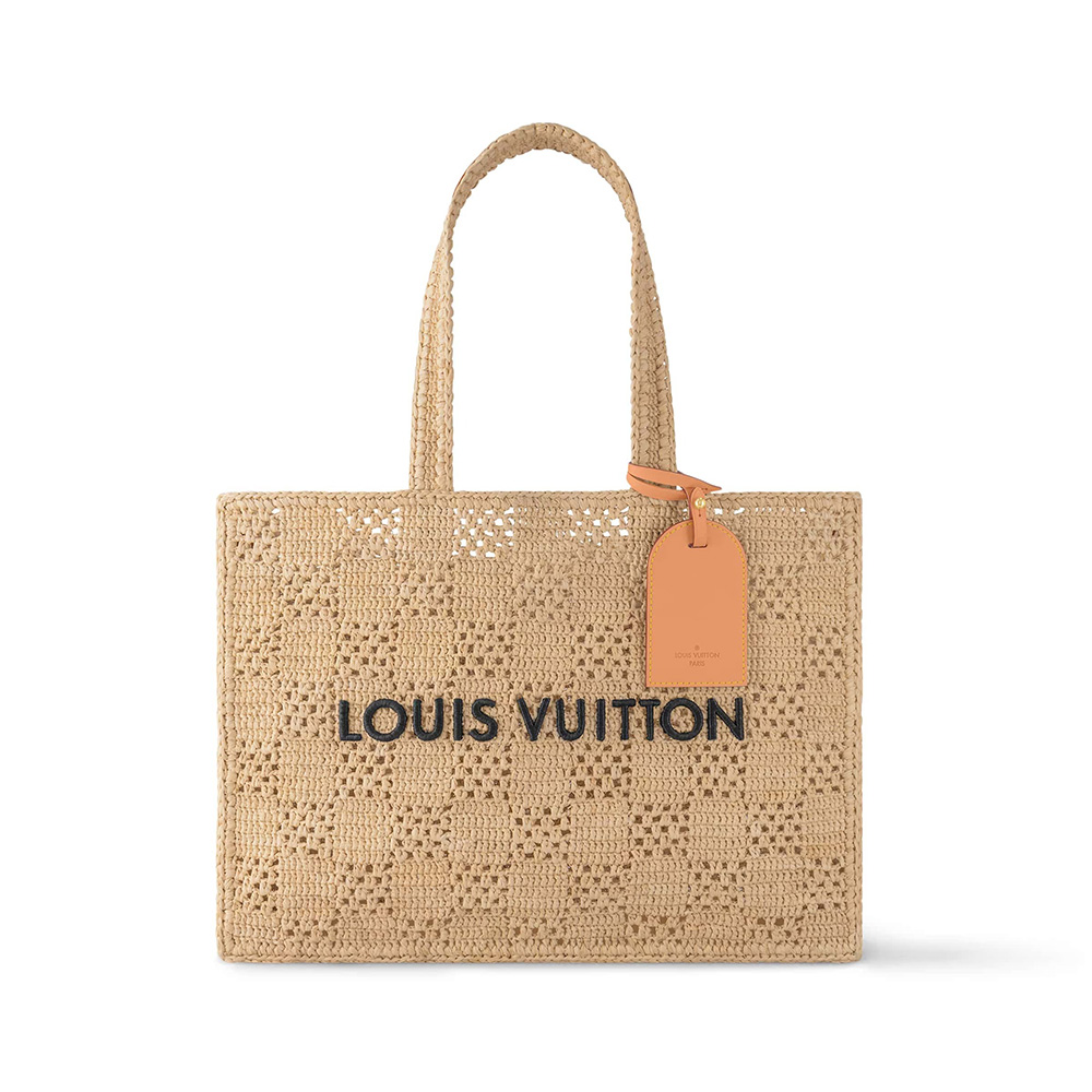 LOUIS VUITTON ラフィア・ショッパーバッグ MM トートバッグ M25008