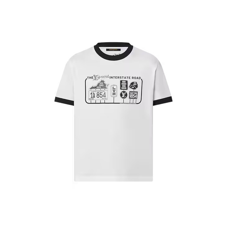 LOUIS VUITTON エンベリッシュド コットン Tシャツ 1AFXNX