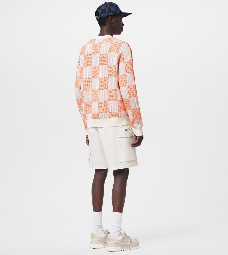 LouisVuitton ダミエ コットンプルオーバー オレンジ 1AFIWP
