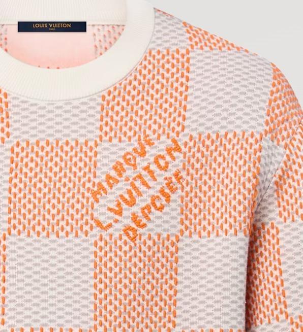 LouisVuitton ダミエ コットンプルオーバー オレンジ 1AFIWP