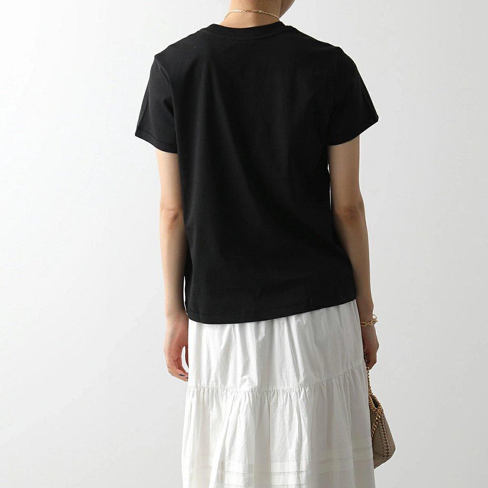 モンクレール Tシャツ レディース 半袖 カットソー クルーネック ロゴT プリントロゴ コットン 8C00006 809CR