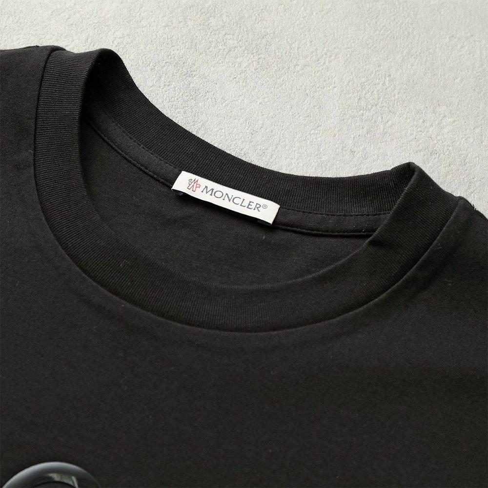 モンクレール Tシャツ レディース 半袖 カットソー クルーネック ロゴT プリントロゴ コットン 8C00006 809CR