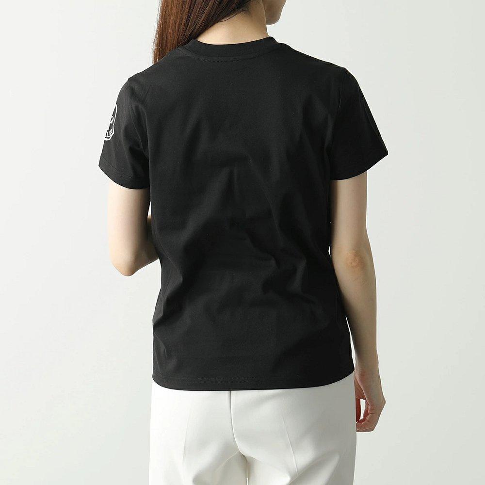 モンクレール Tシャツ レディース クルーネック 半袖 カットソー ロゴT コットン アイコンロゴ 8C00011 809CR