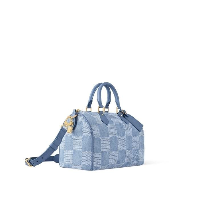 Louis Vuitton スピーディー30 ブルーデニムダミエ ショルダーバッグ N00203
