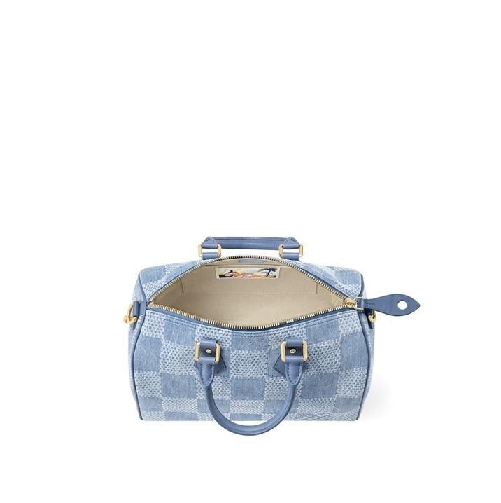 Louis Vuitton スピーディー30 ブルーデニムダミエ ショルダーバッグ N00203