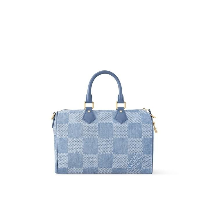Louis Vuitton スピーディー30 ブルーデニムダミエ ショルダーバッグ N00203