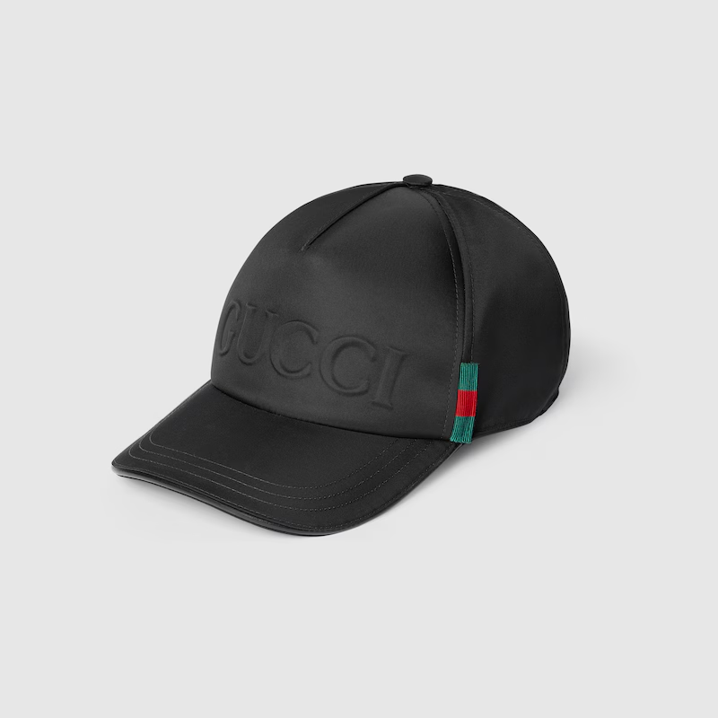 GUCCI ロゴ付き ナイロン ベースボールキャップ ‎813461 4HBD2 1060