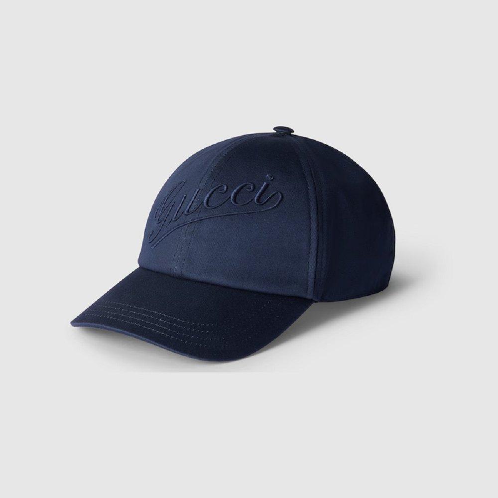 グッチ エンブロイダリー付き コットン ベースボールキャップ 792782 4HBBB